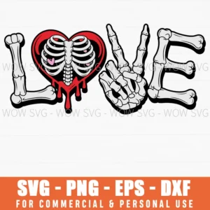 Romantic Skeleton Love Couple Valentines Day Svg Png