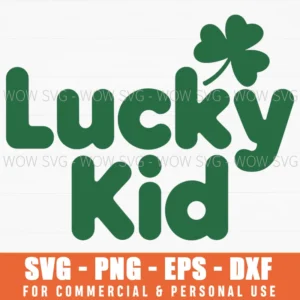 Lucky Kid St Patrick’S Day, Cute Irish Kids Svg Png