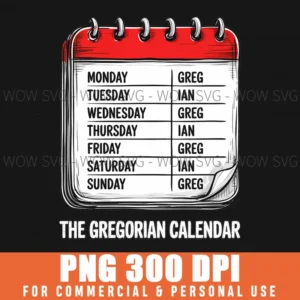 Funny Georgian Calendar Goodnotes Noteful Planner Png