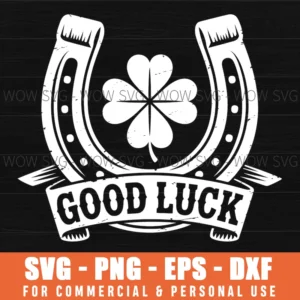 St Patricks Day Good Luck Horseshoe Irish Holiday Svg Png