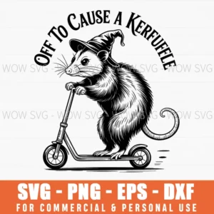 Funny Possum Off To Cause A Kerfuffle Mischief Animal Png