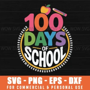 Teacher Svg,100 Days Of School Svg Png