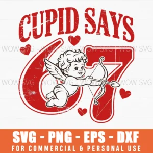 Cupid 67 Funny Valentines Day Love Heart Svg Png Eps