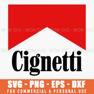 Unisex Cignetti Minimal Name Style Personalized Svg Png