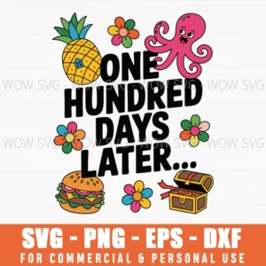 One Hundred Days Later 100 Days Of School Svg Png