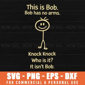 Funny Sarcastic Trendy Meme No Arm Character Svg Png