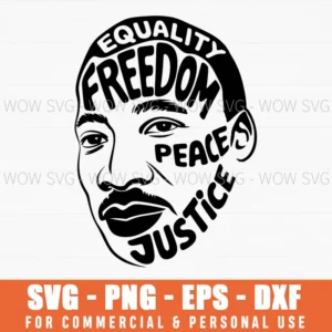 Equality Freedom Hope Peace Justice Black History Month Svg Png