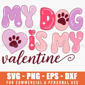 Dog Puppy Valentine Heart Love Day Svg Png Fur Mom Gift