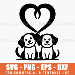 Romantic Dog Art Ideas For Valentine’S Day Svg Png