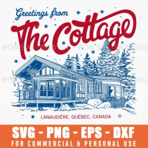 Cottage Greetings Vintage Coming Vacation Home Svg Png Eps
