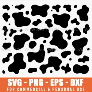 Cow Print Pattern Spot Skin Texture Clipart Svg Png
