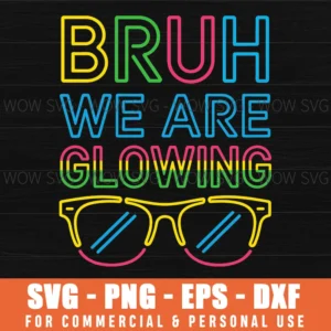 Retro Groovy Glowing Era Colorful Bright Shine Svg Png