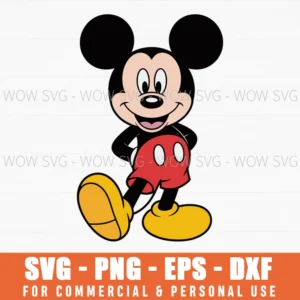 Free Mickey Mouse Svg Png