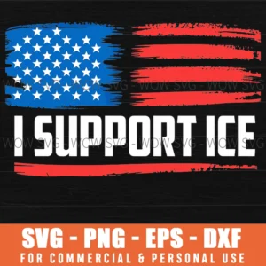 Ice Border Patrol Patriotic American Stand Us Flag Svg Png