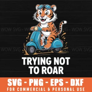 Indian Tiger Asian Urban Streetwear Scooter Casual Svg Png