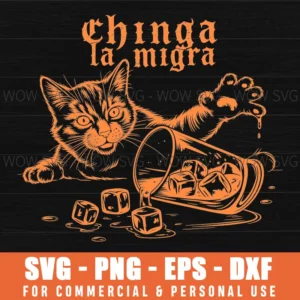 Chinga La Migra Cat Immigrant Rights Activist Svg Png