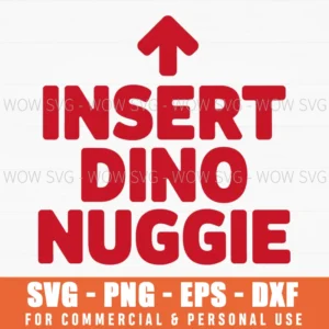 Dinosaur Chicken Nugget Funny Foodie Humor Svg Gift Svg