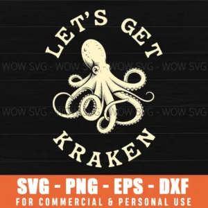 Funny Fathers Day Kraken Sea Monster Dad Jokes Svg Png