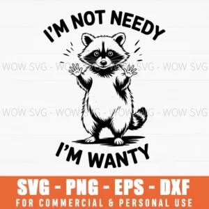 Funny Confused Raccoon Needy Wanty Sarcastic Animal Svg Png