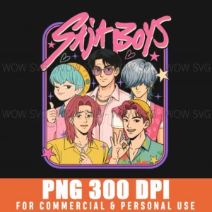 Saja Boys Retro Kpop Demon Hunters Png