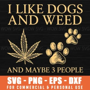 Funny Dogs Weed Marijuana Pot Cannabis Adult Humour Svg Png