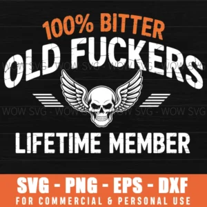 Grumpy Old Club Bitter Lifetime Member Retirement Png Svg