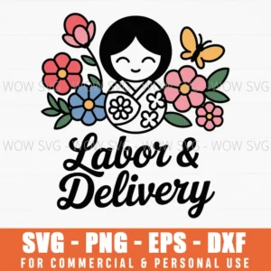 Retro Wildflower Labor And Delivery Nurse Future L&D Nurse Svg Png