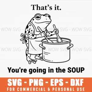 Halloween Frog Soup Svg Funny Cartoon Cooking Slogan