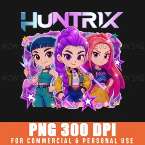 Free Huntrix Trio K-Pop Demon Hunters Png