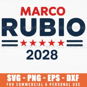 Marco Rubio 2028 President Bold Republican Political Svg Png