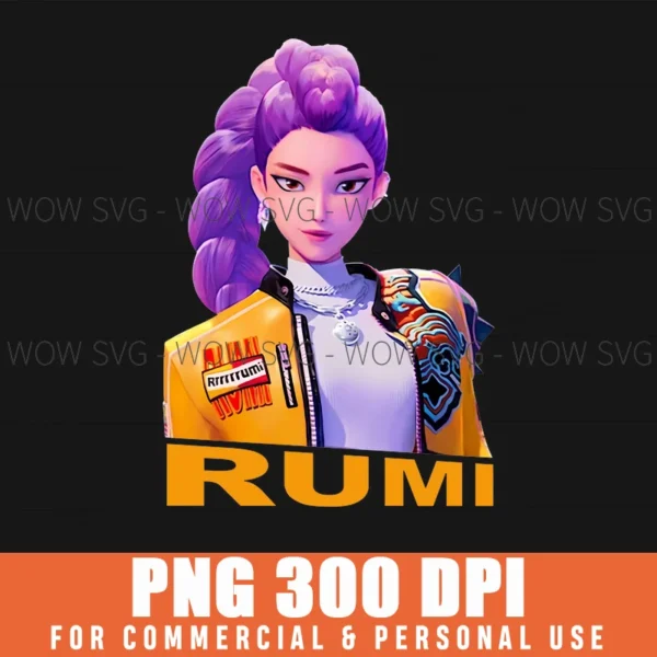 Rumi Portrait Demon Hunters Png - Wow SVG