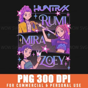 Free Rumi Mira Zoey Huntrx Demon Hunters Png