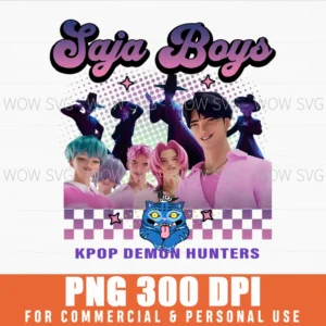 Saja Boys & Huntrix Mascot Kpop Demon Hunters Png