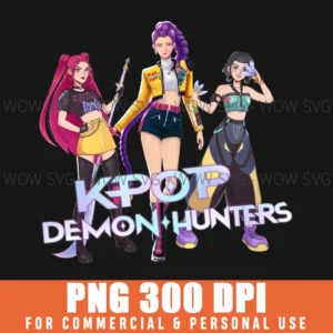Kpop Demon Hunters Trio Png