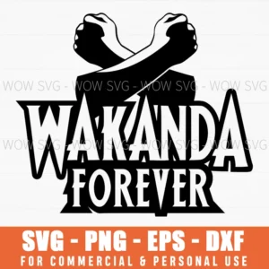 Black Panther Wakanda Forever Shield Logo Silhouette Svg Png