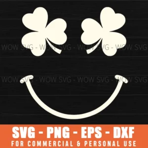 St Patricks Shamrock Lucky Charm Minimal Svg
