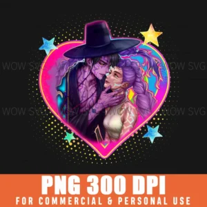 Demon Hunters Romantic Couple Png