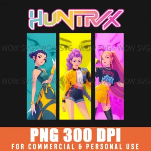 Free Huntrx Kpop Demon Hunters Team Png