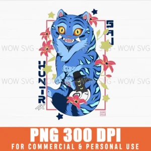 Free Blue Tiger Demon X Hunters Png