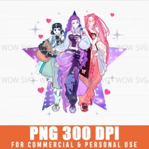 Star Trio Huntress Png - Demon Hunters
