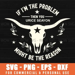 Western Funny Texas Quote Svg Bull Skull Star Accents