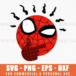 Thinking Spider-Man Emoji Svg Png
