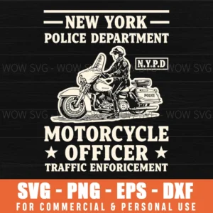Police Motorcycle Officer Traffic Enforcement Public Safety Svg