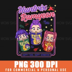 Free Huntrix Ramyeon Demon Hunters Png