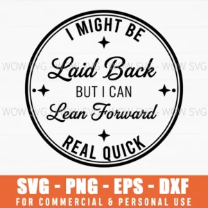 Sassy Saying Svg Funny Quote Circular Frame Witty Humor Bold Text