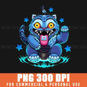 Demon Hunters Blue Cat Creature Png