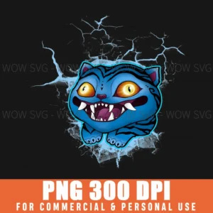 Demon X Hunters Blue Monster Head Png
