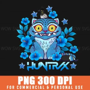 Huntrix Blue Demon Hunter Mascot Png