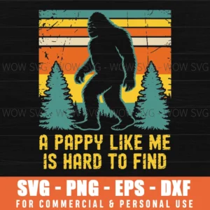 Bigfoot Grandpa Funny Father Sasquatch Gift Svg Png