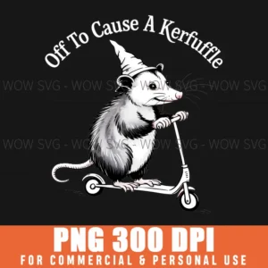 Funny Mischievous Possum Scooter Cartoon Kerfuffle Png